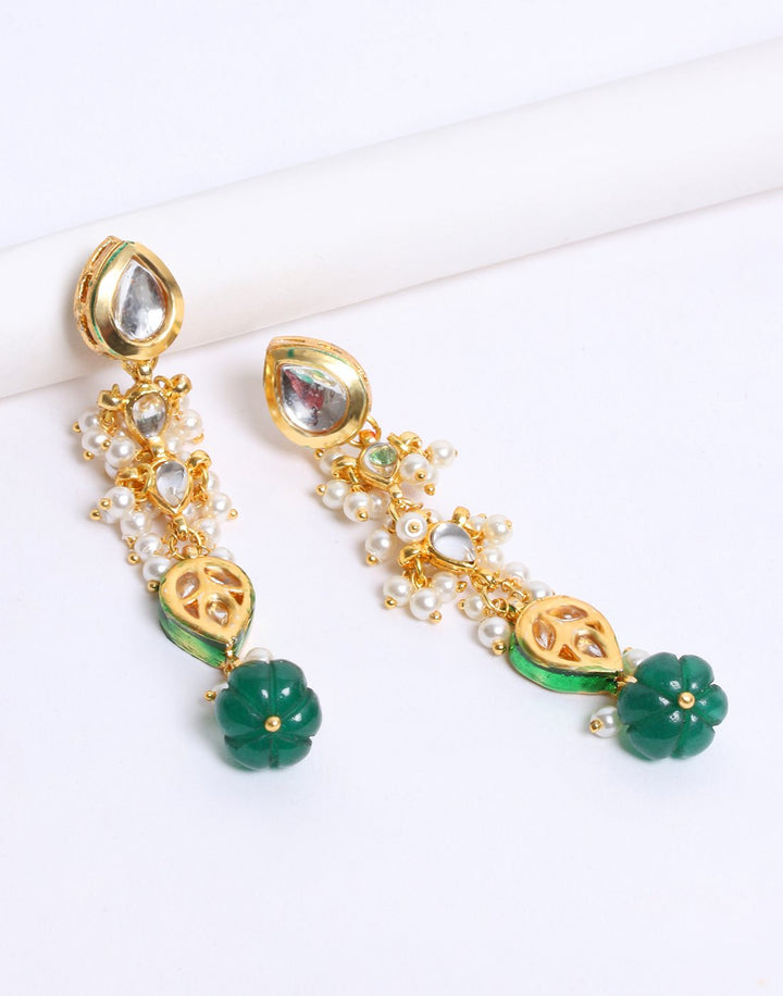 Beautiful Gold Plated Kundan Earrings