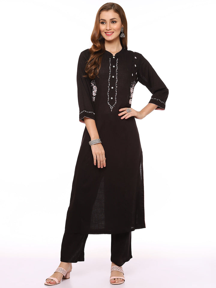 Printed Cotton Kurta With Pant