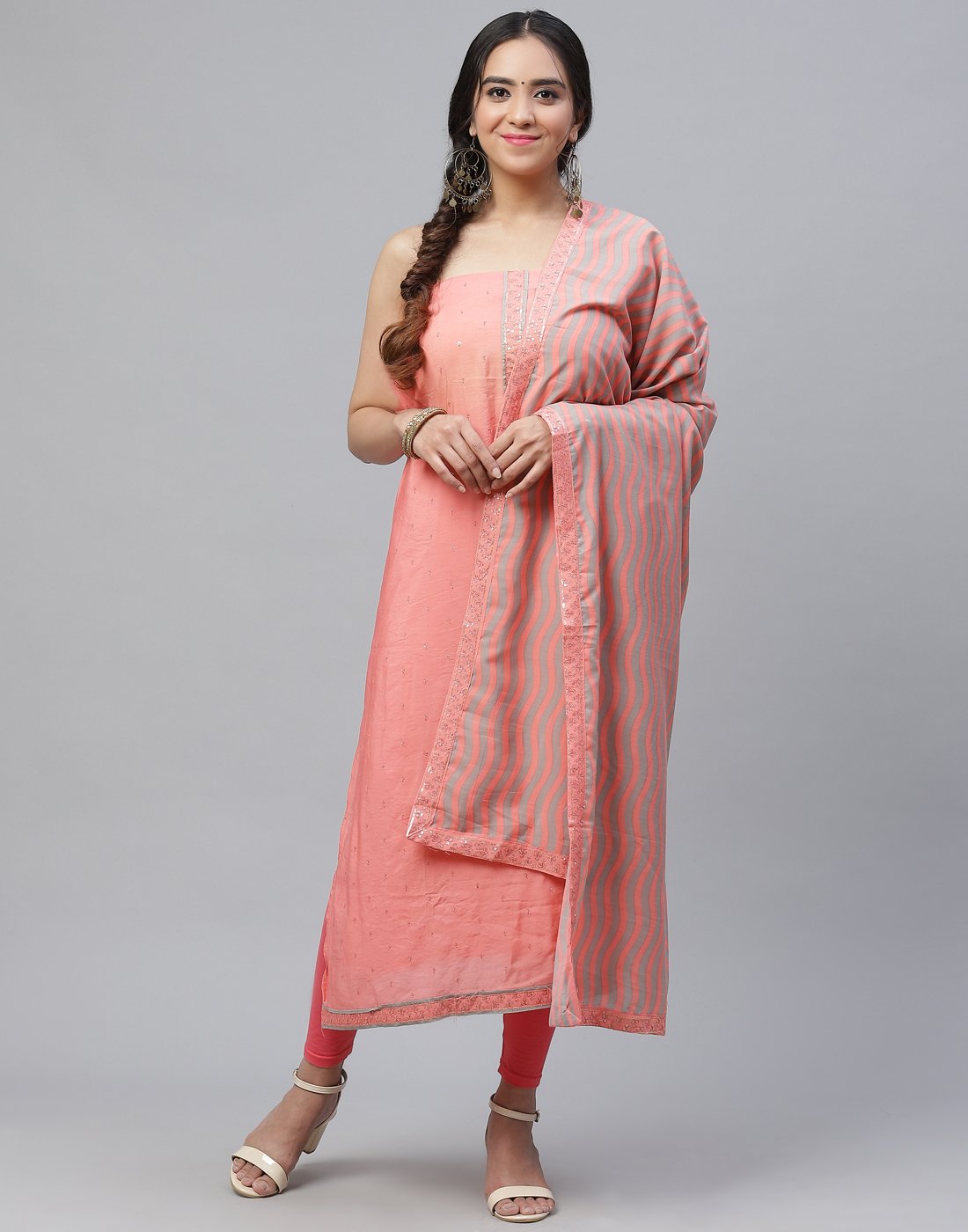 Cotton Muslin Embroidered Suit Piece