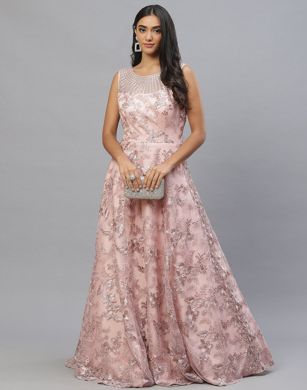 Assorted Net Long Dress
