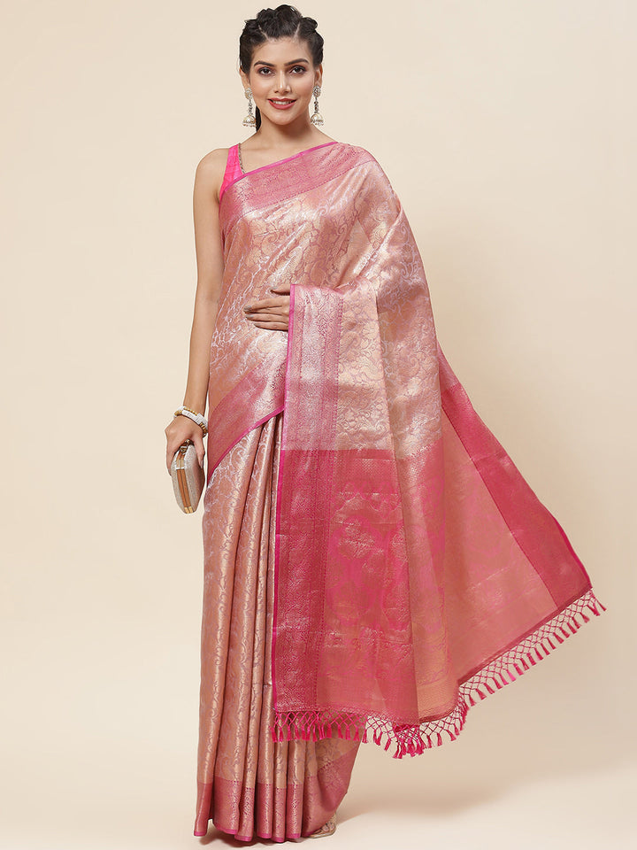 Zari Jaal Woven Cotton Saree