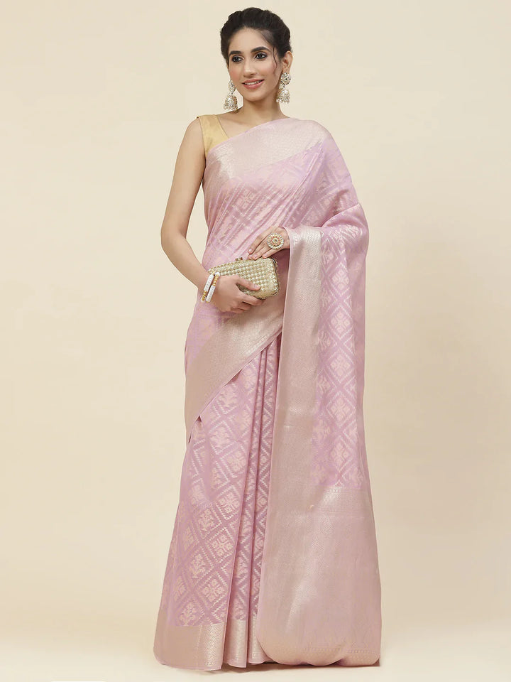 Zari Jaal Cotton Woven Saree