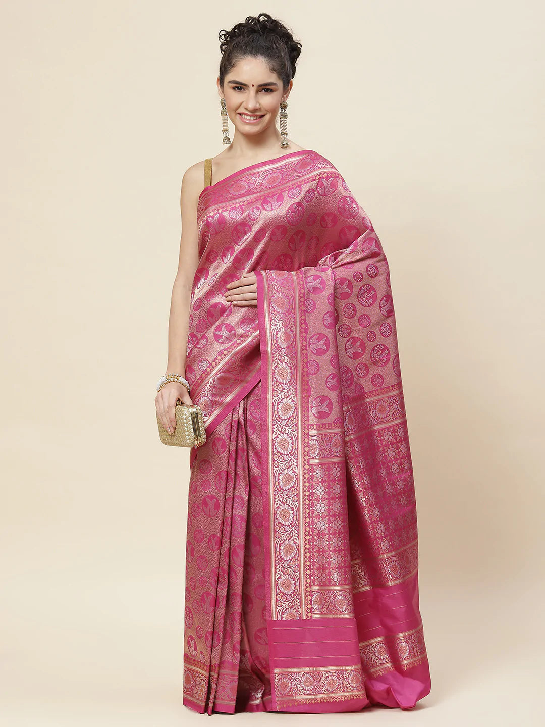 Zari Border Art Handloom Woven Saree