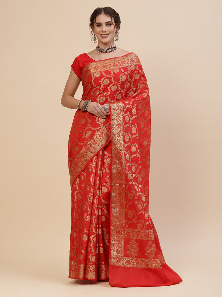 Zari Jaal Cotton Woven Saree
