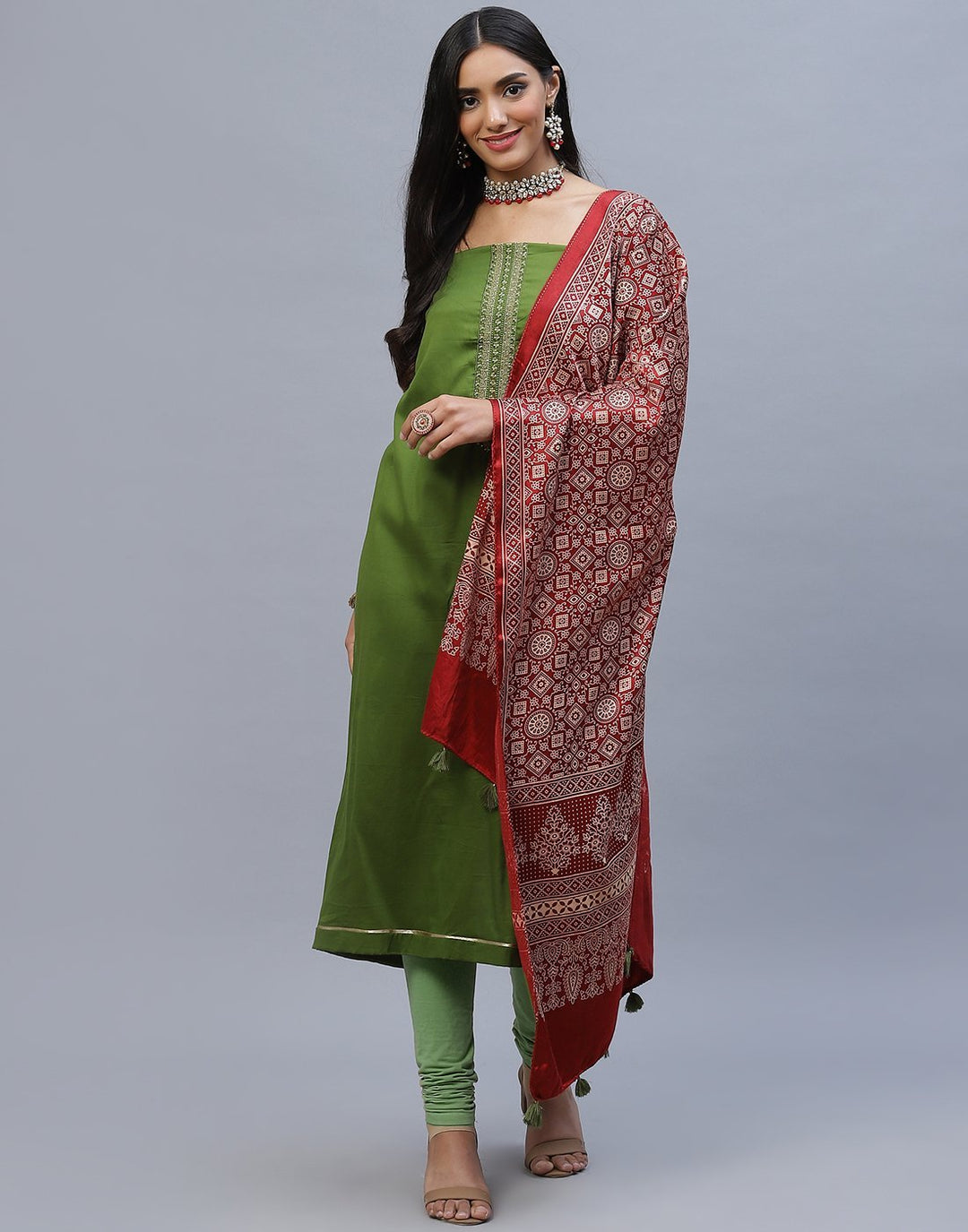 Chanderi Cotton Suit Set