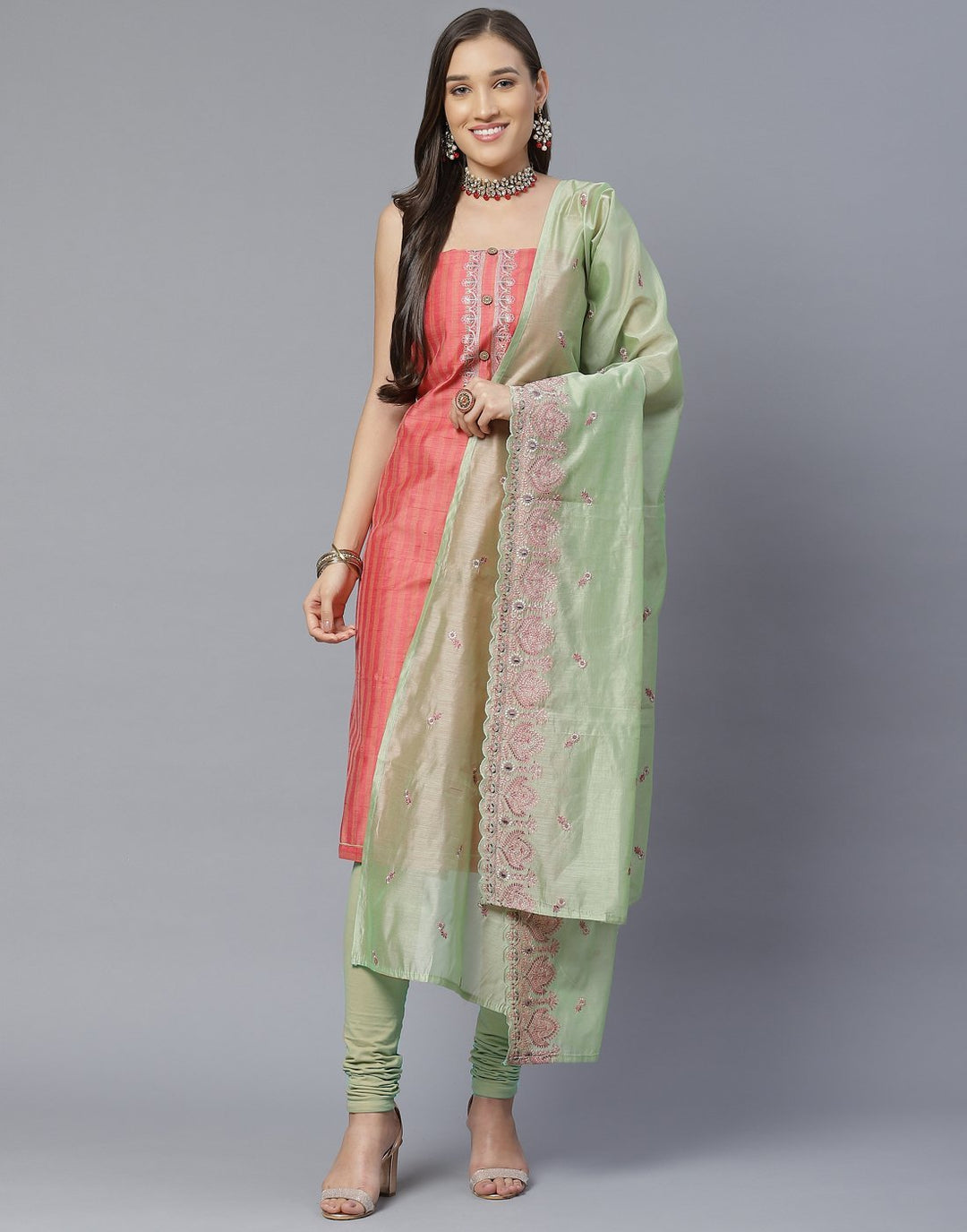 Chanderi Suit Set