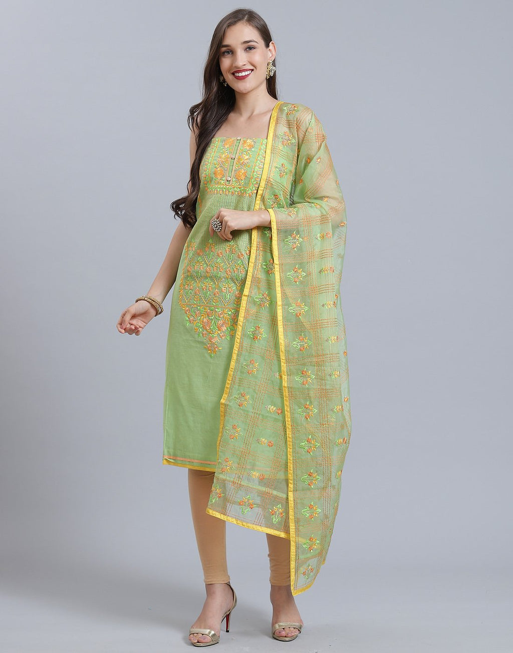 Chanderi Suit Set