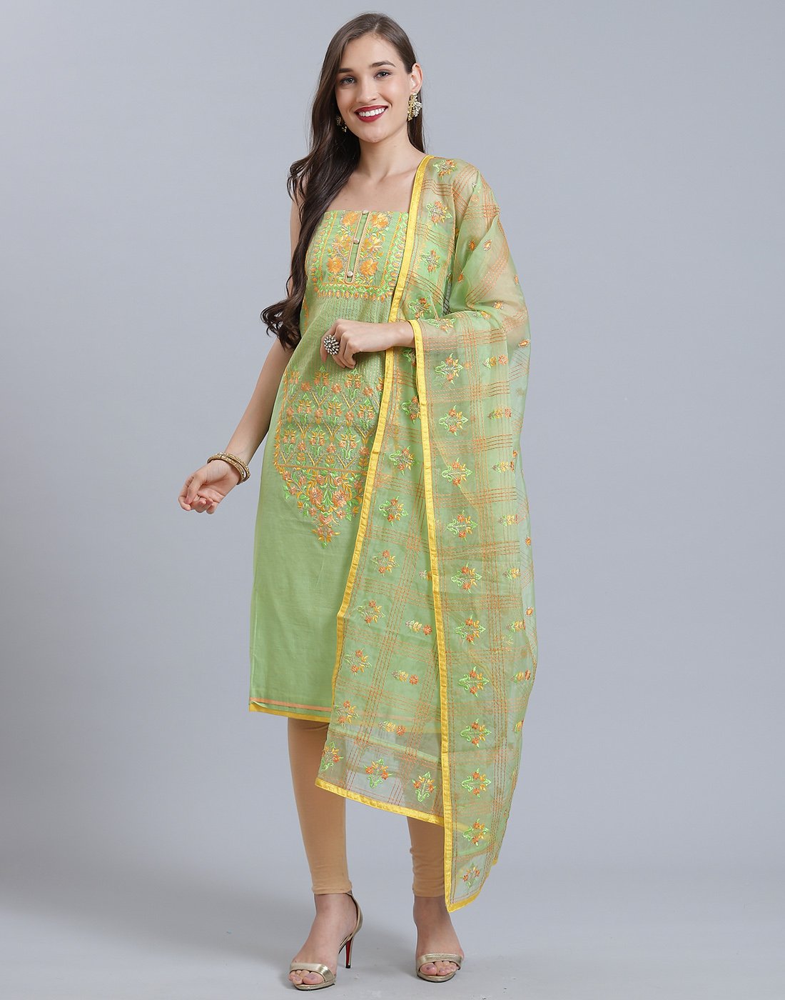Chanderi Suit Set