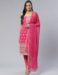 Chanderi Embroidered Suit Piece