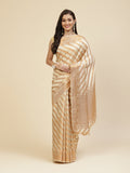Zari Jaal Stripes Handloom Woven Saree