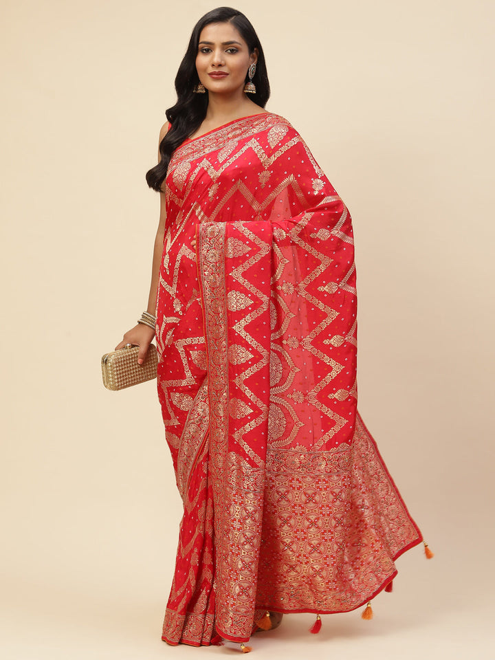 Stone Embroidered Banarasi Saree