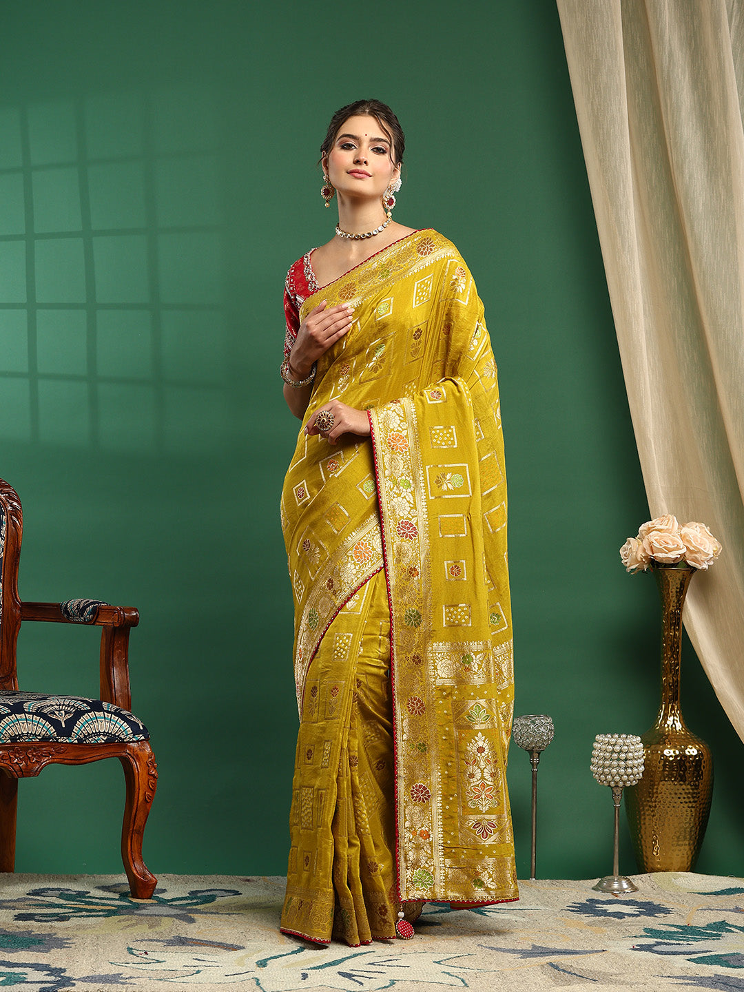 Embroidered Banarasi Saree