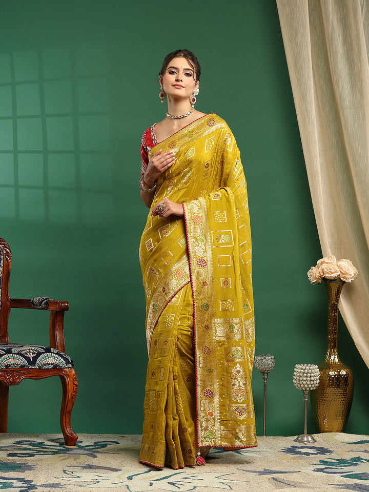 Embroidered Banarasi Saree