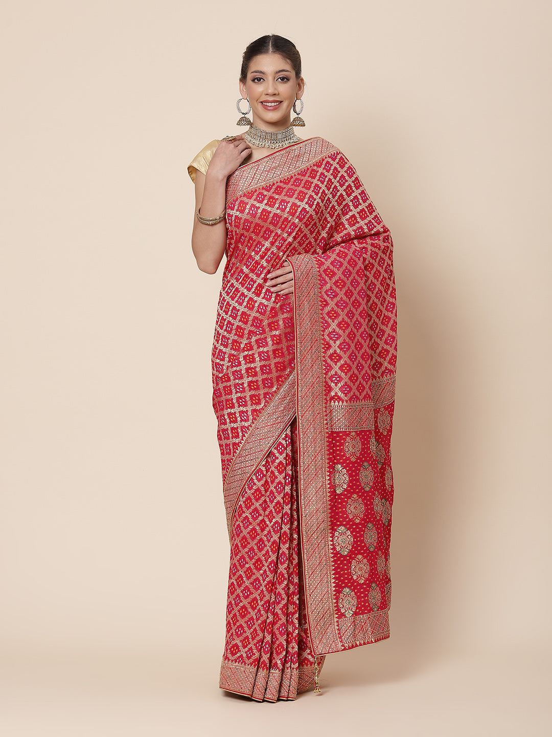 Gharchola Banarsi Handloom Saree