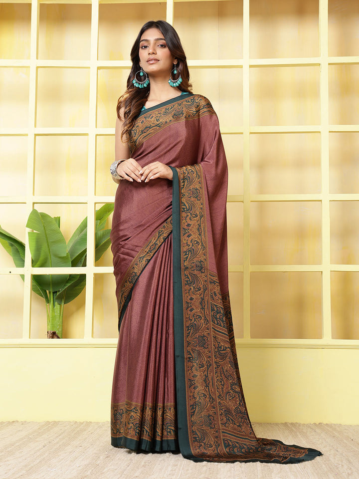 Digital Printed Crepe Saree