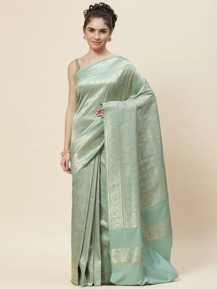 Zari Border Art Handloom Woven Saree