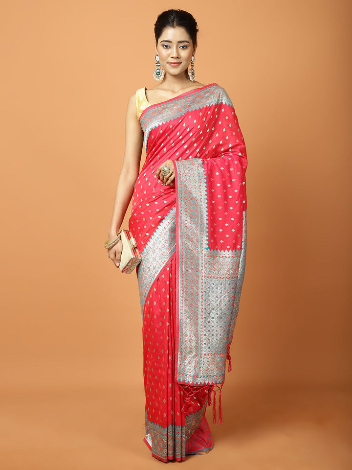 Stone Work Banarasi Woven Saree