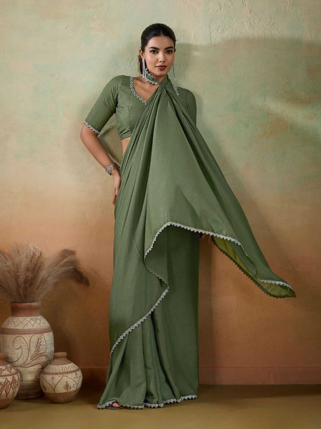Woven Design Georgette Saree