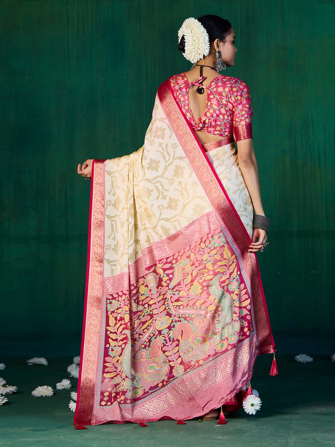 Bandhani Printed Georgette Saree