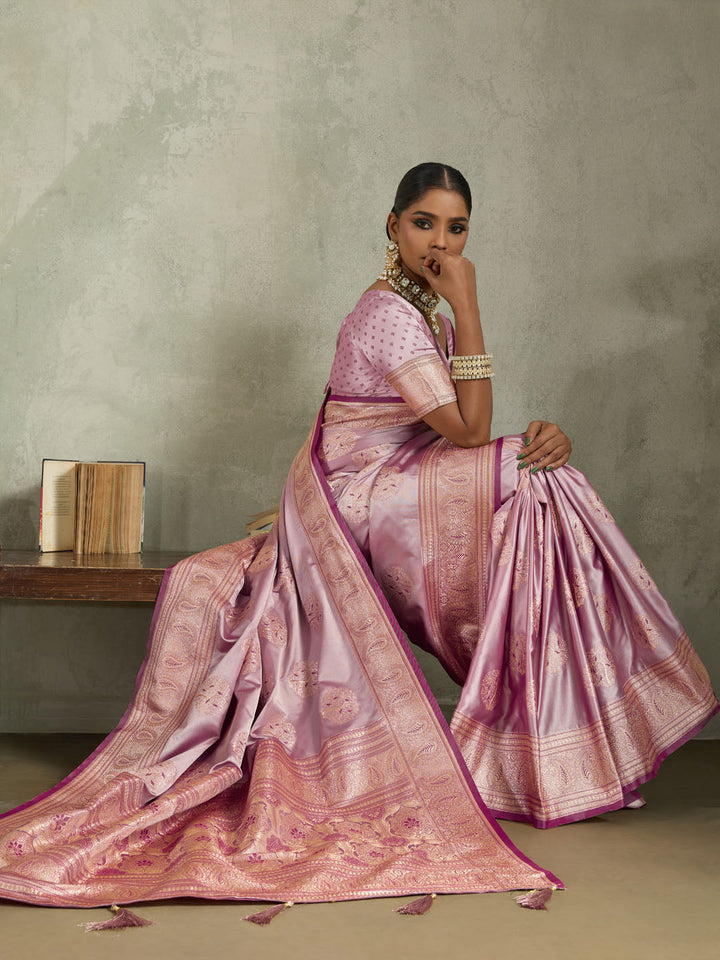 Woven Design Satin Silk Saree