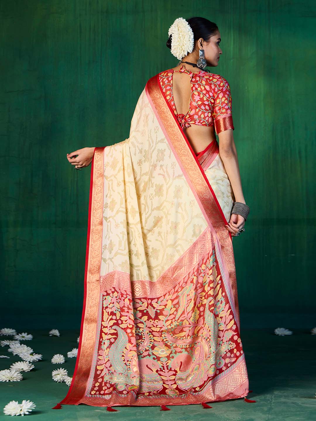 Bandhani Printed Georgette Saree