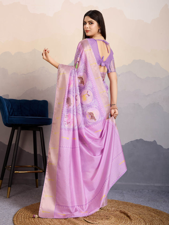 Printed Art Silk Saree