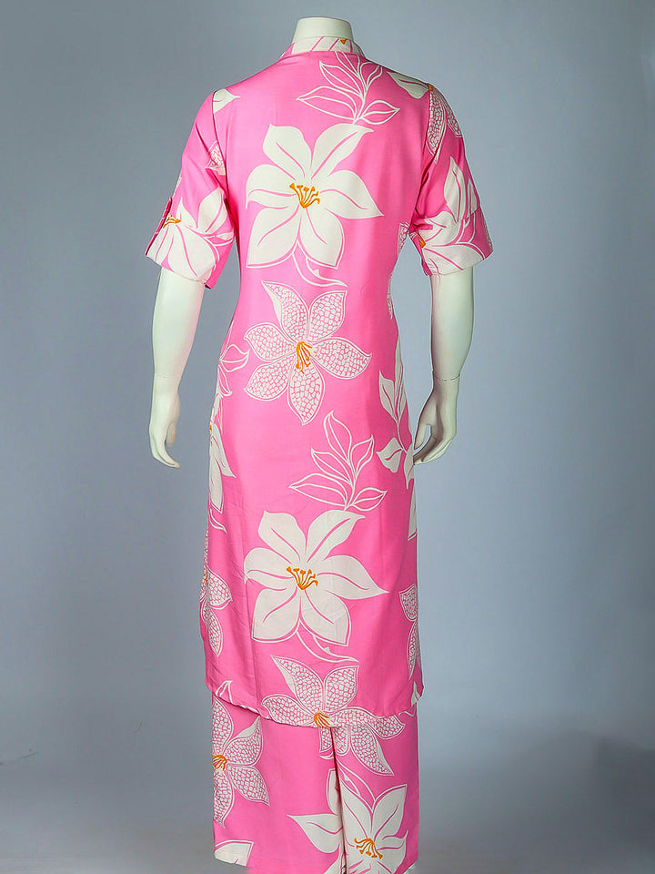 Printed Cotton Blend Kurta With Pant