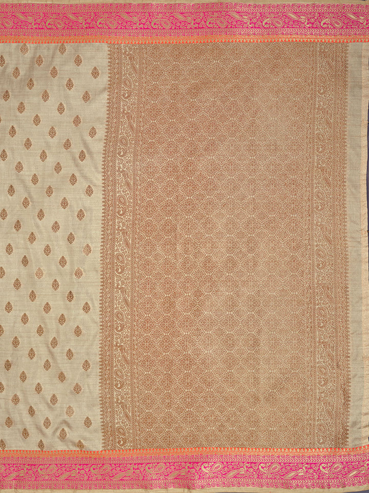 Zari Jaal Cotton Woven Saree