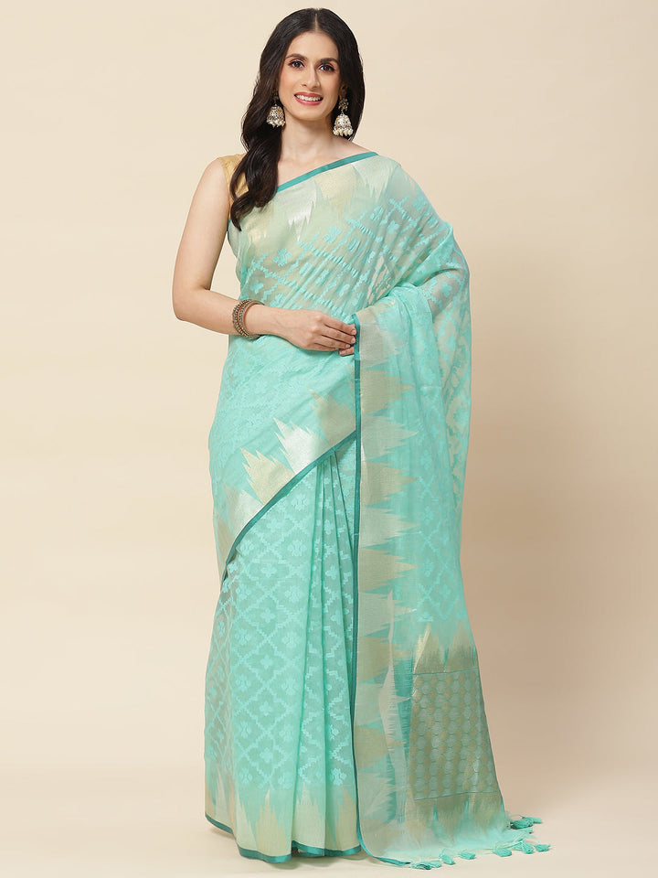 Resham Jaal  Woven Cotton Saree