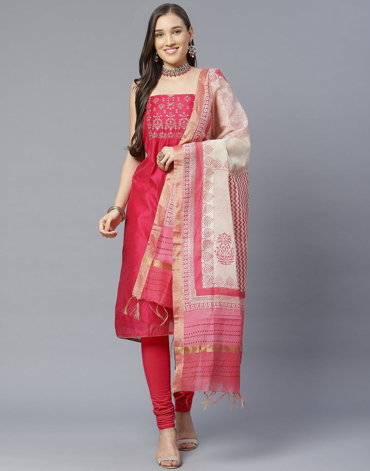 Chanderi Suit Set