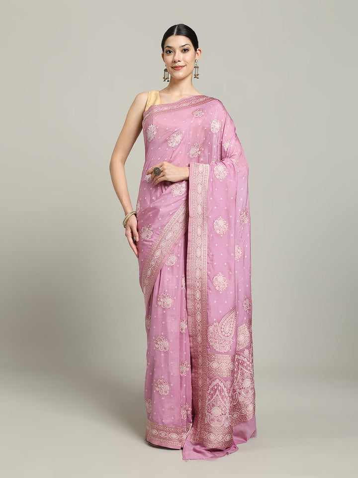 Zari Jaal Art Silk Woven Saree