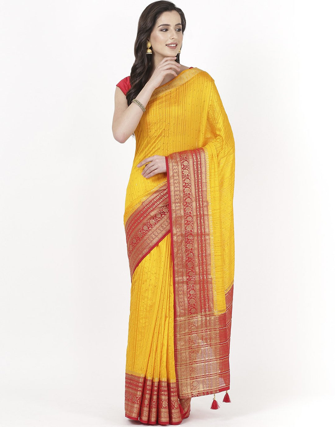 Mustard Art Handloom Saree