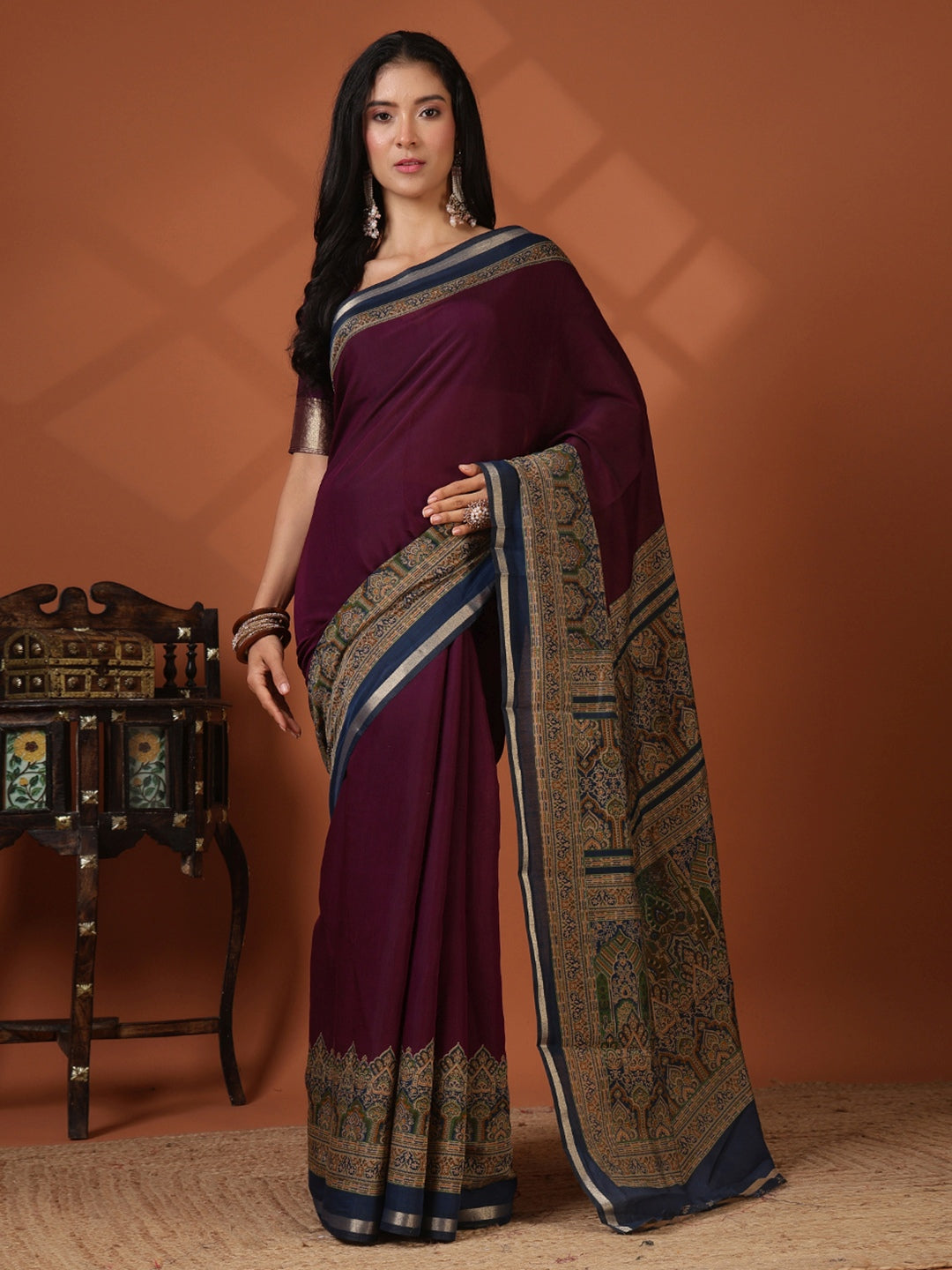 Printed Art Silk Saree