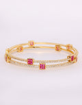 Elegant Gold Toned Bangle Set