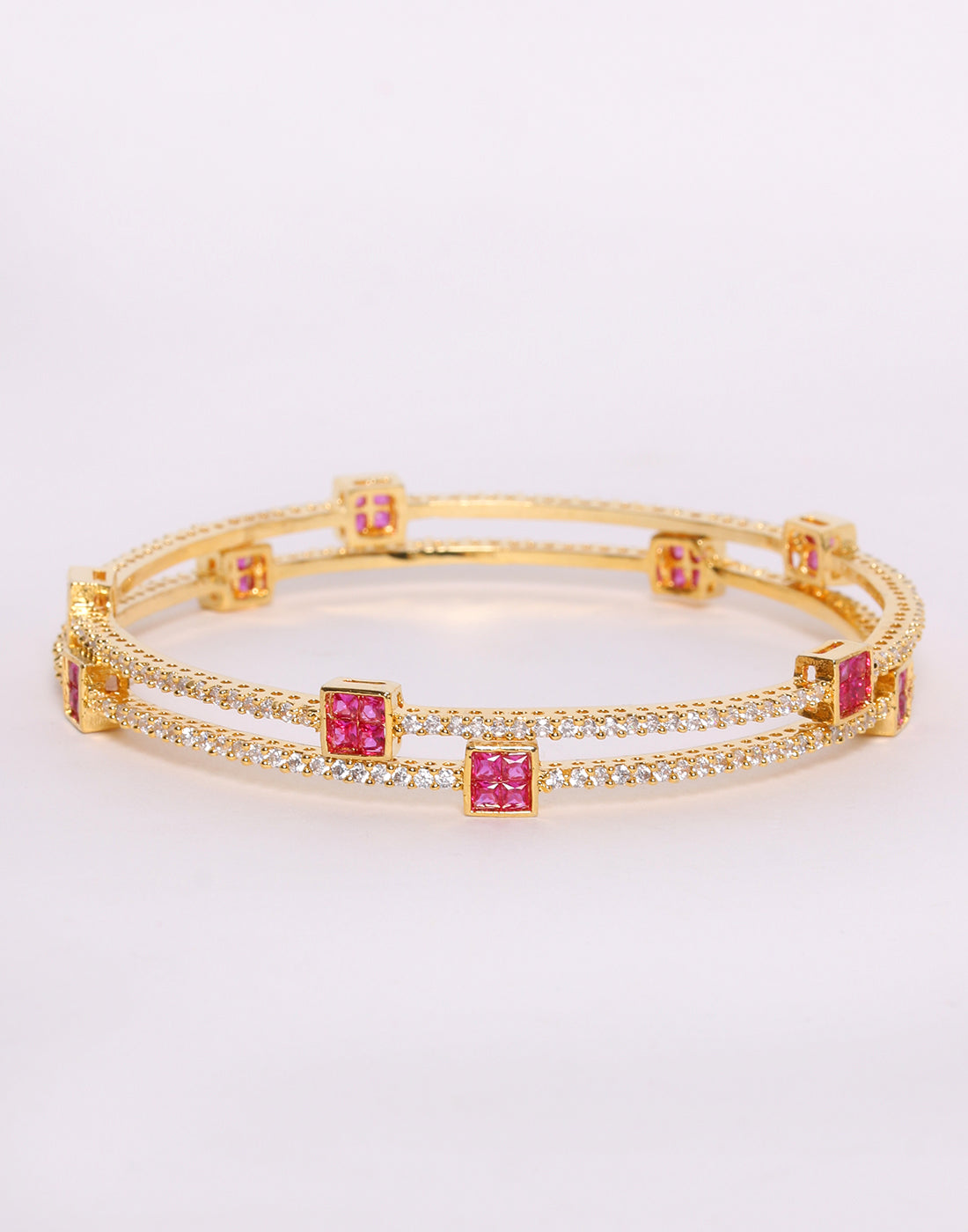 Elegant Gold Toned Bangle Set