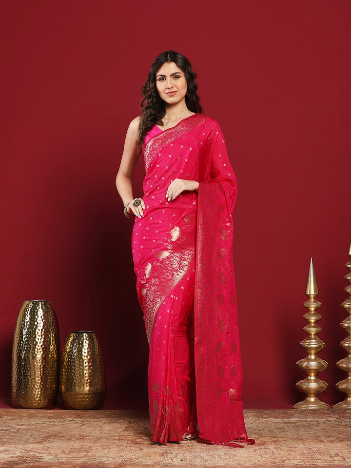 Plain Crepe Saree