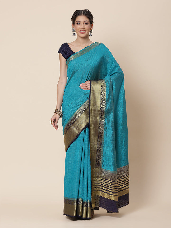 Zari Border Art Handloom Woven Saree