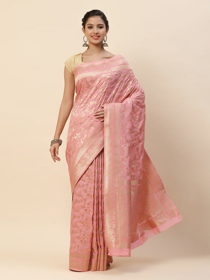 Zari Zaal Art Handloom Woven Saree