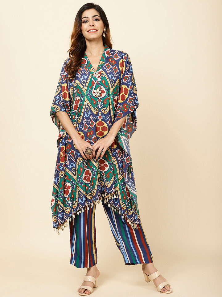 Printed Muslin Kurta With Pants