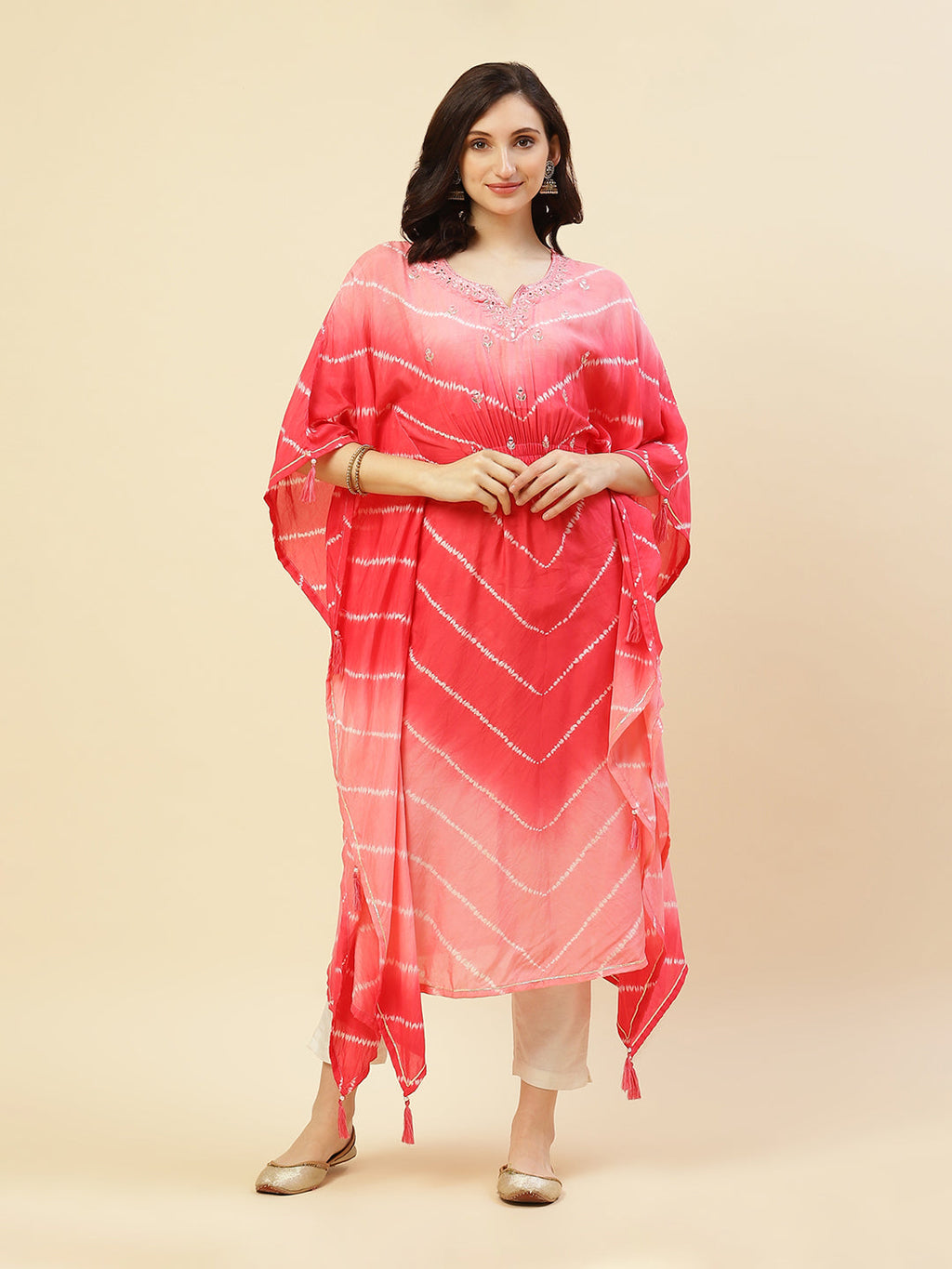 Printed Cotton Muslin Kaftan