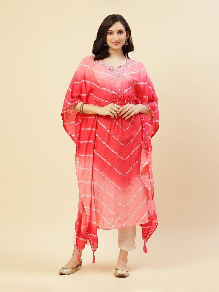 Printed Cotton Muslin Kaftan