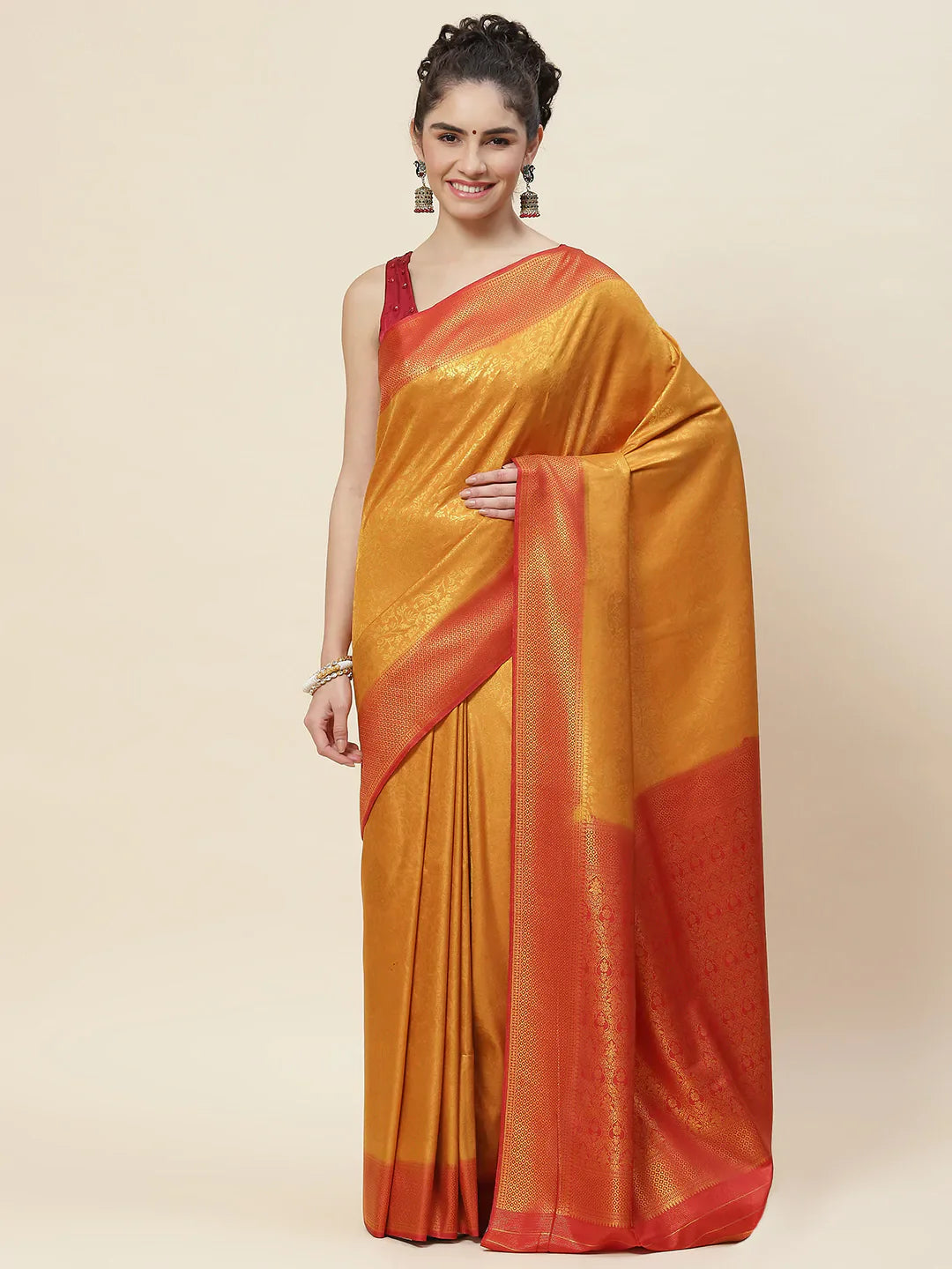 Zari Border Handloom Woven Saree