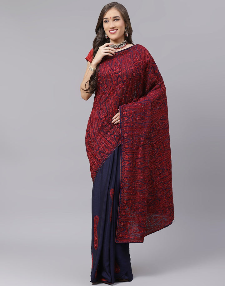 Georgette Embroidery Saree