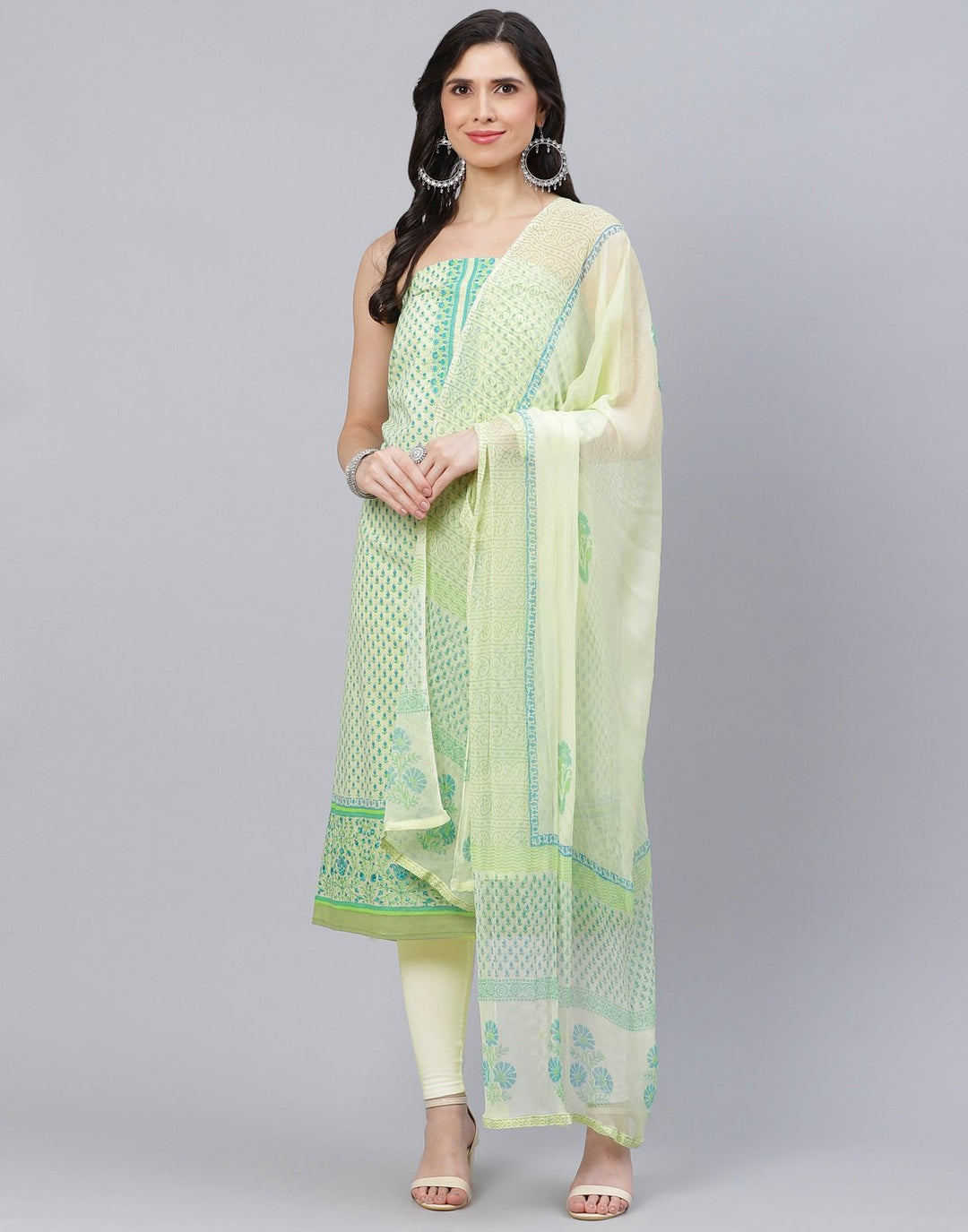 Cotton Embroidered Suit piece