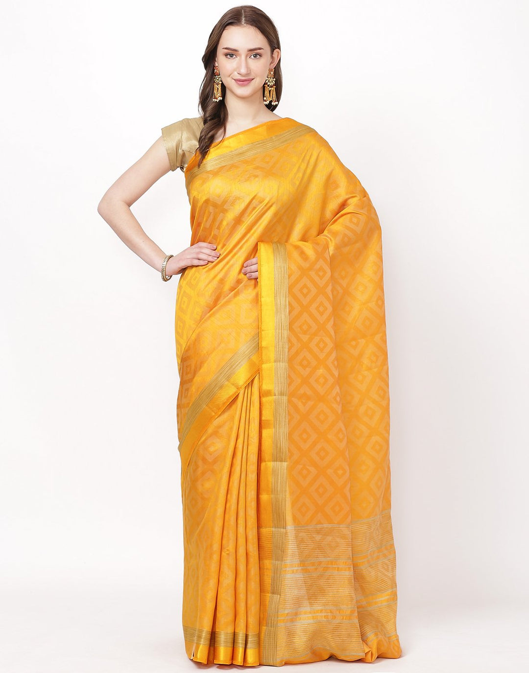 Red Art Handloom Saree