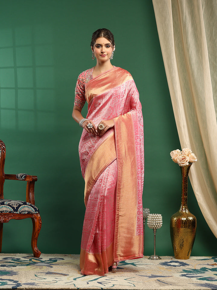 Embroidered Banarasi Saree