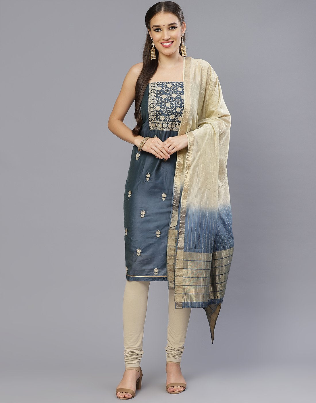 Chanderi Suit Set