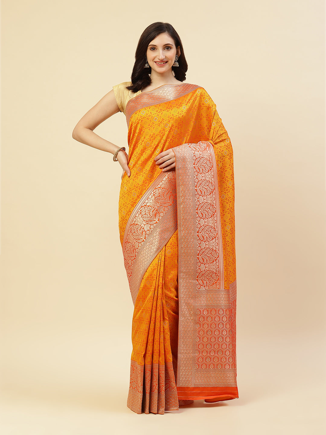 Jamawar Banarasi Art Handloom Saree