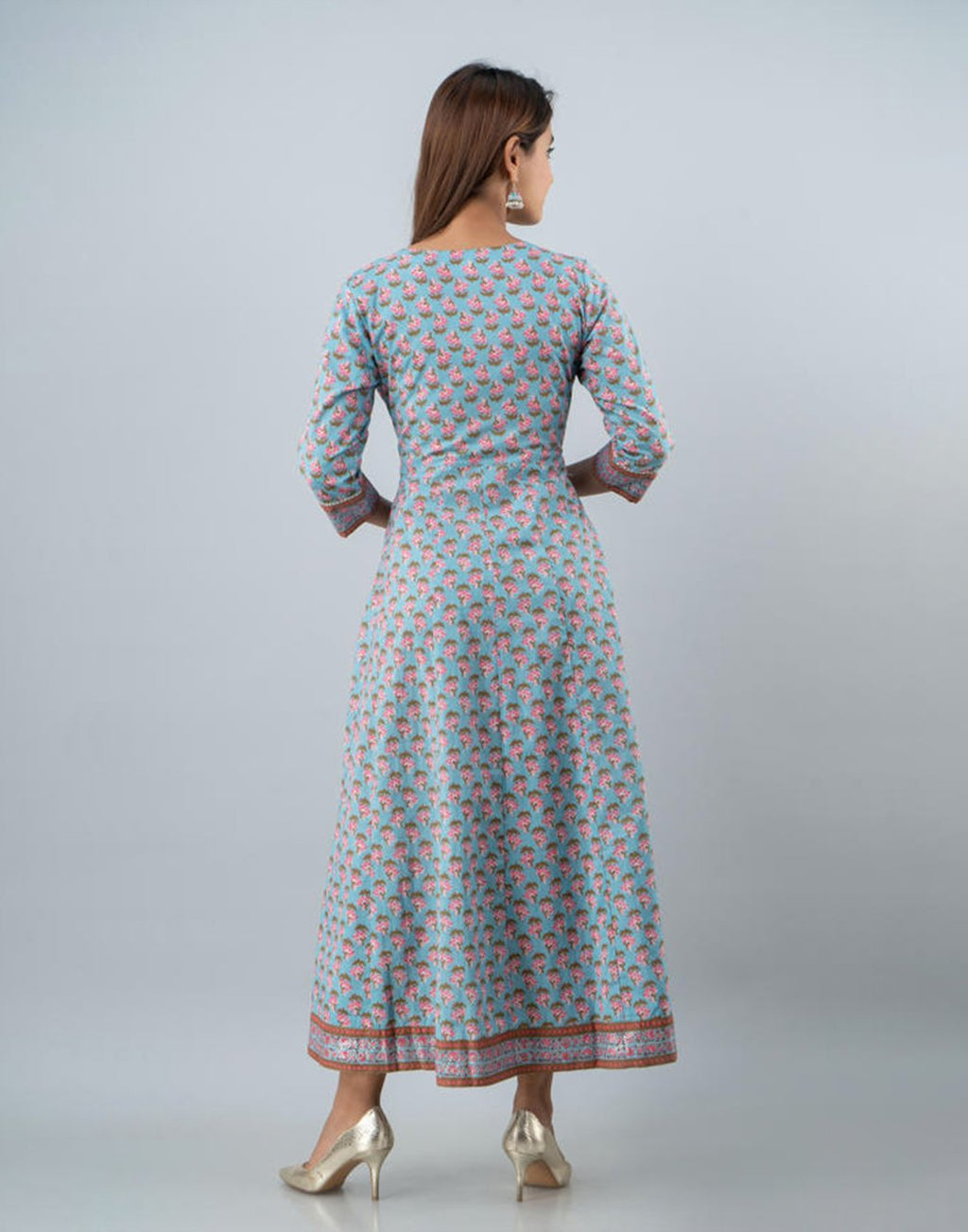 Printed Cotton Anarkali Kurti