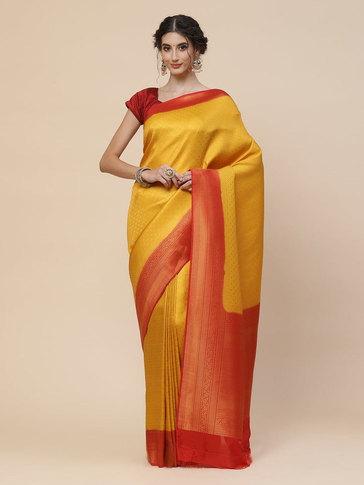 Brocade Zari Jaal Art Handloom Woven Saree